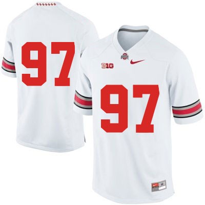 Ohio State Buckeyes Men's Only Number #97 White Authentic Nike College NCAA Stitched Football Jersey IR19K23EH